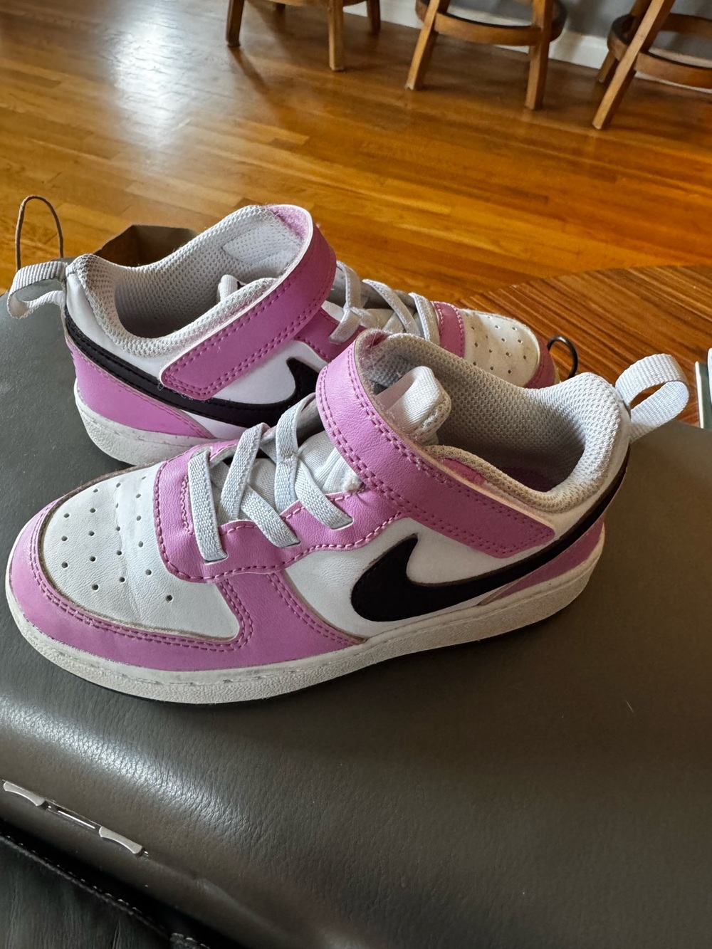 Nike Kid Purple/Pink and White Low-Top Sneakers